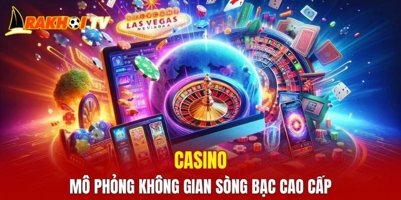 Casino mô phỏng không gian sòng bạc cao cấp