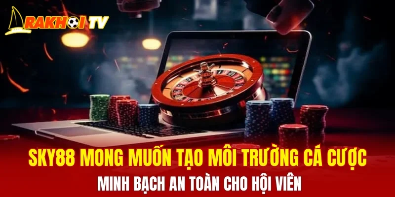 SKY88 mong muốn tạo môi trường cá cược minh bạch an toàn cho hội viên